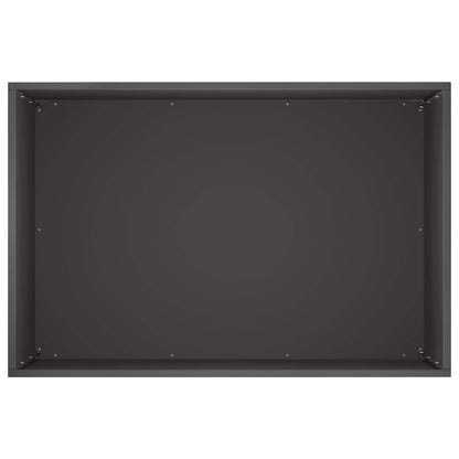 Macetero De Jardín Negro 60 X 40 X 50 Cm Acero Laminado En Frío_3