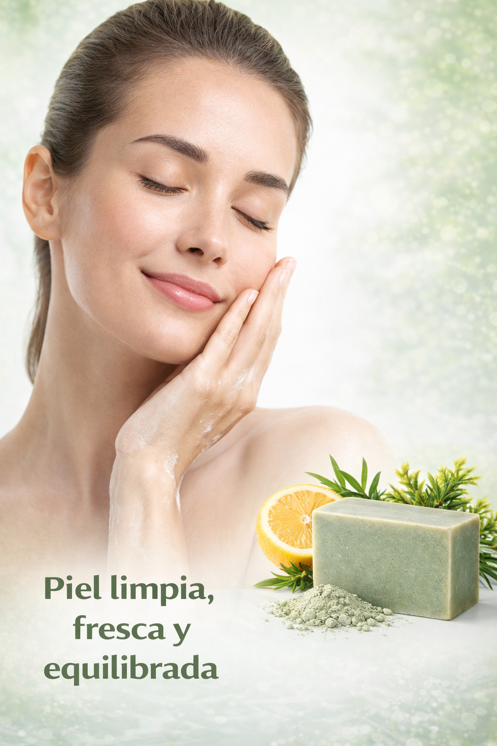 Jabón Sólido Natural de Arcilla Verde 100 g | Limpieza Purificante para Piel Grasa y Mixta | M&On Naturals_3