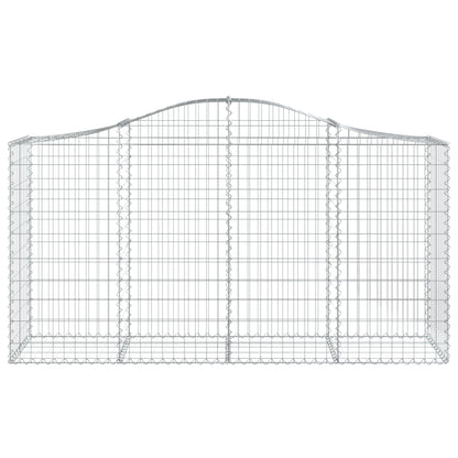 Cestas De Gaviones 14 Uds Forma De Arco Hierro 200x50x100/120cm_3