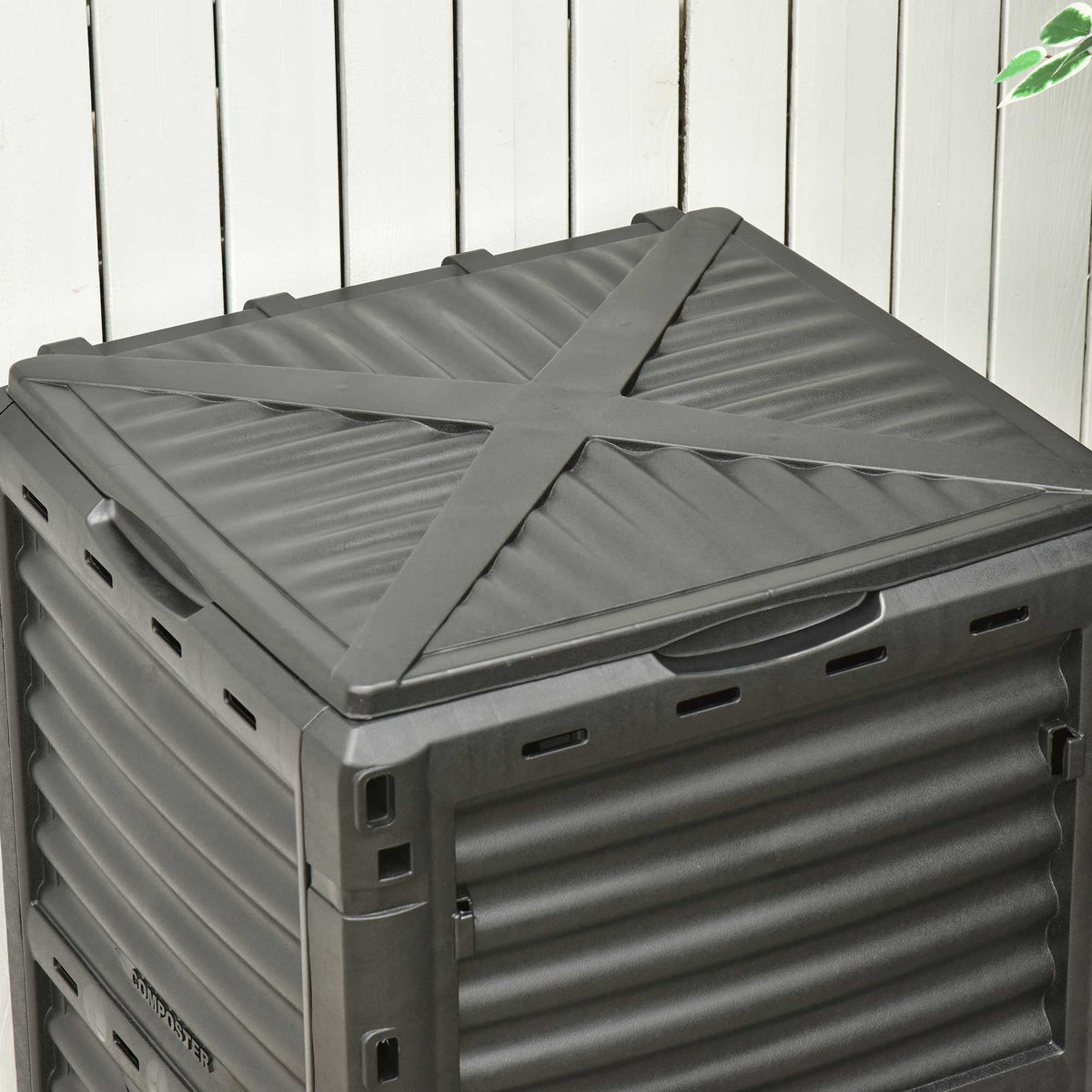 Outsunny Compostador Capacidad 300l Para Producción Abono Orgánico_4