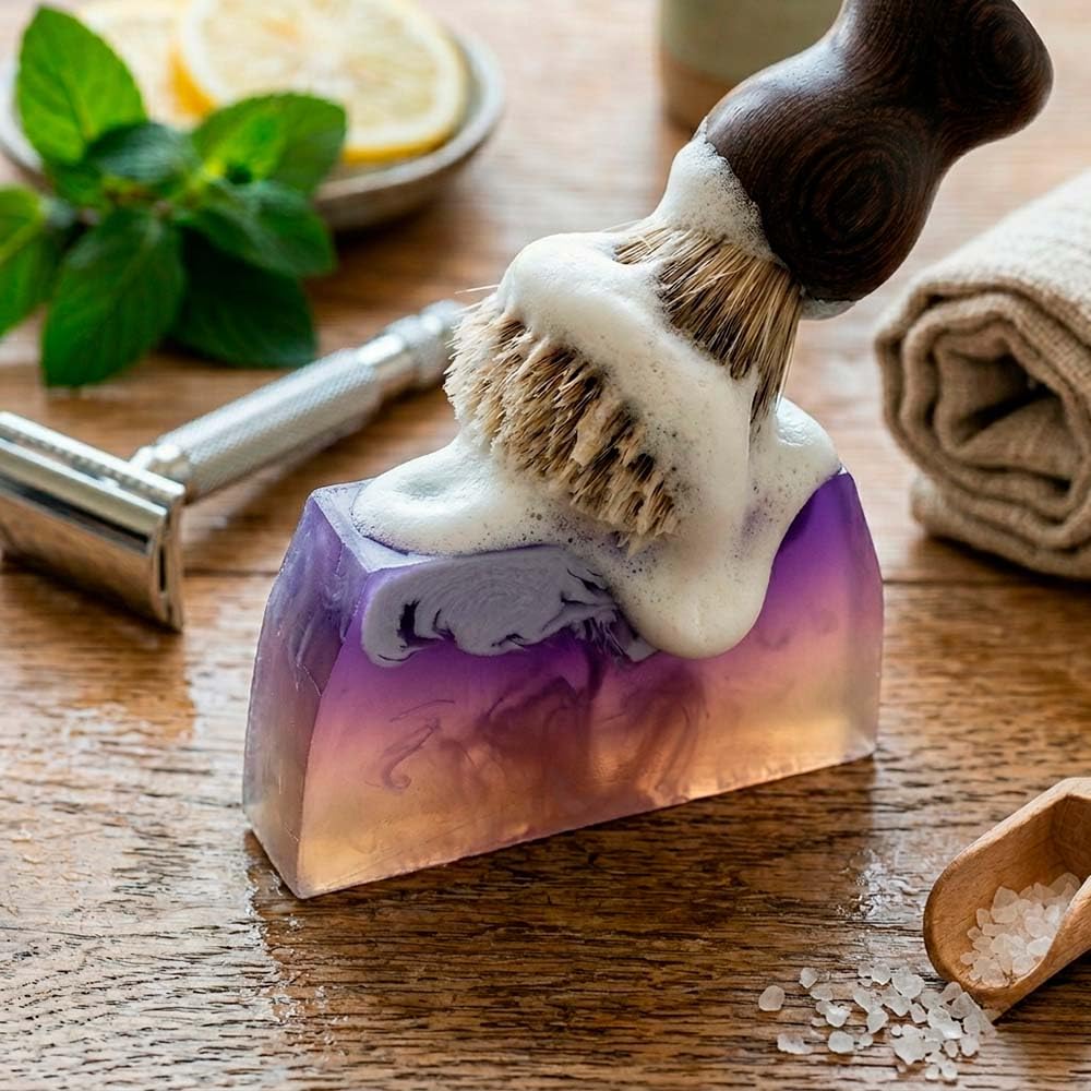 Jabón Afeitado Y Depilación 100g. Evita Irritación Y Cortes. Glicerina Vegetal Y Aceite De Aguacate. Aroma Gentleman_3