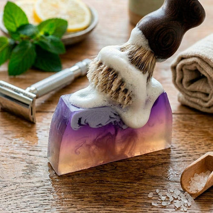 3 Jabón Afeitado Y Depilación. Evita Irritación, Cortes. Glicerina Vegetal Y Aceite De Aguacate. Gentleman Sport Pomelo_5