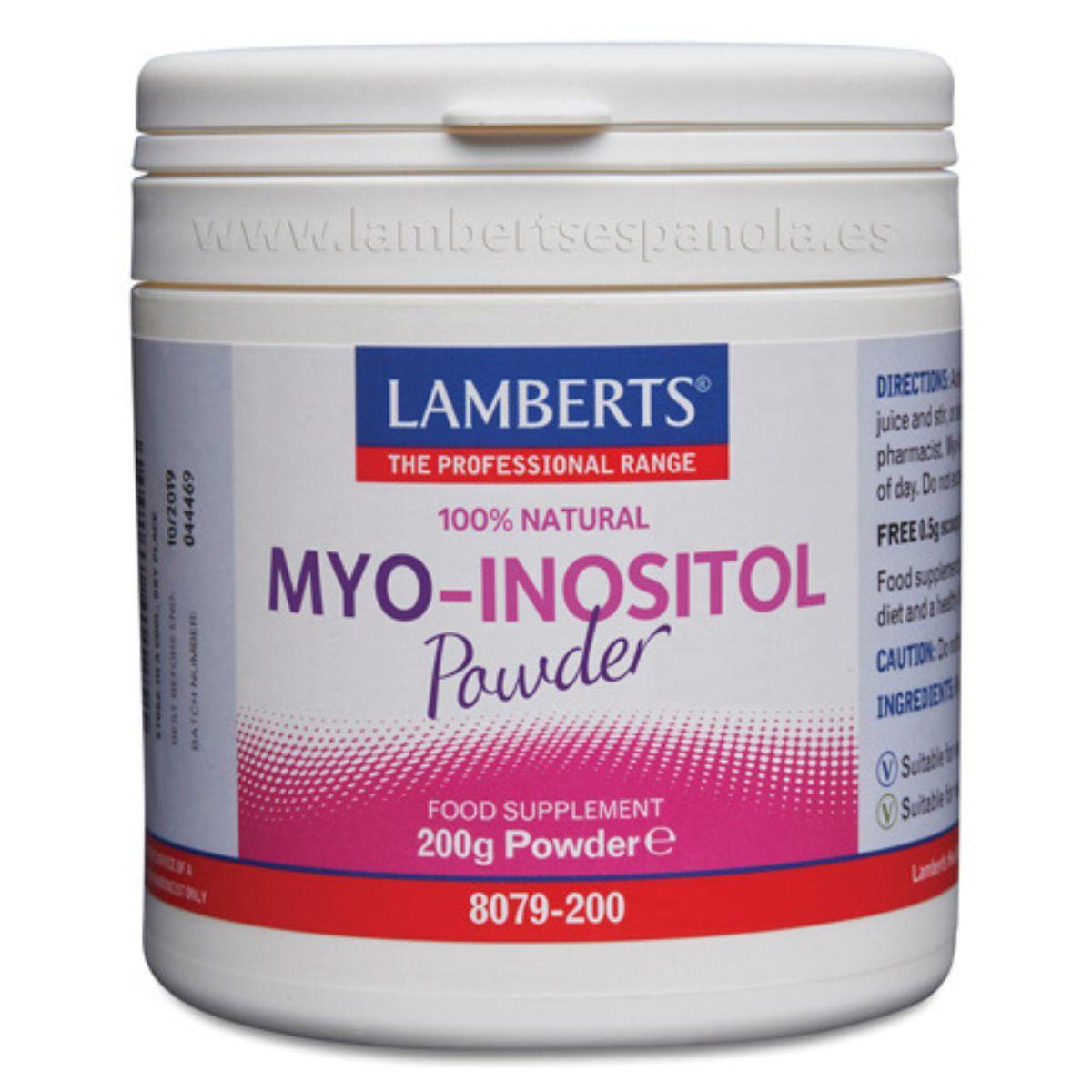 MYO Inositol en polvo  Lamberts 200 g