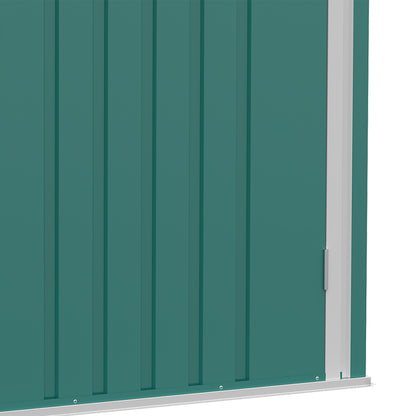 Caseta De Jardín 0,92 M² Con Cerradura Outsunny 100x103x160 Cm Verde_3