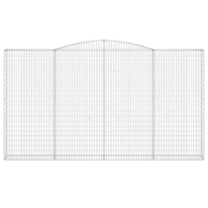 Cestas De Gaviones 4 Uds Forma De Arco Hierro 400x30x220/240 Cm_3