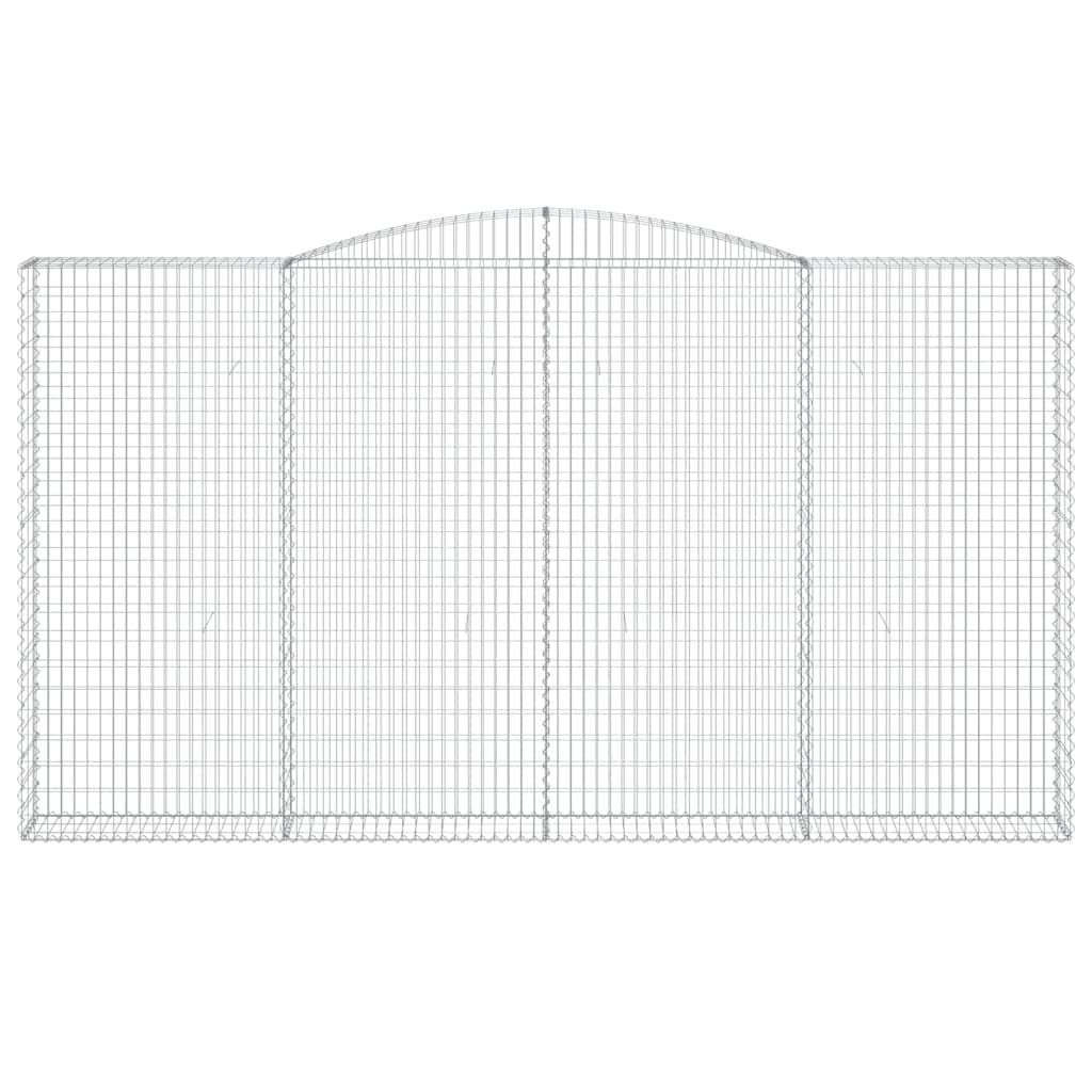 Cestas De Gaviones 6 Uds Forma De Arco Hierro 400x30x220/240 Cm_3