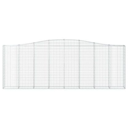 Cestas De Gaviones 9 Uds Forma De Arco Hierro 400x30x140/160 Cm_3