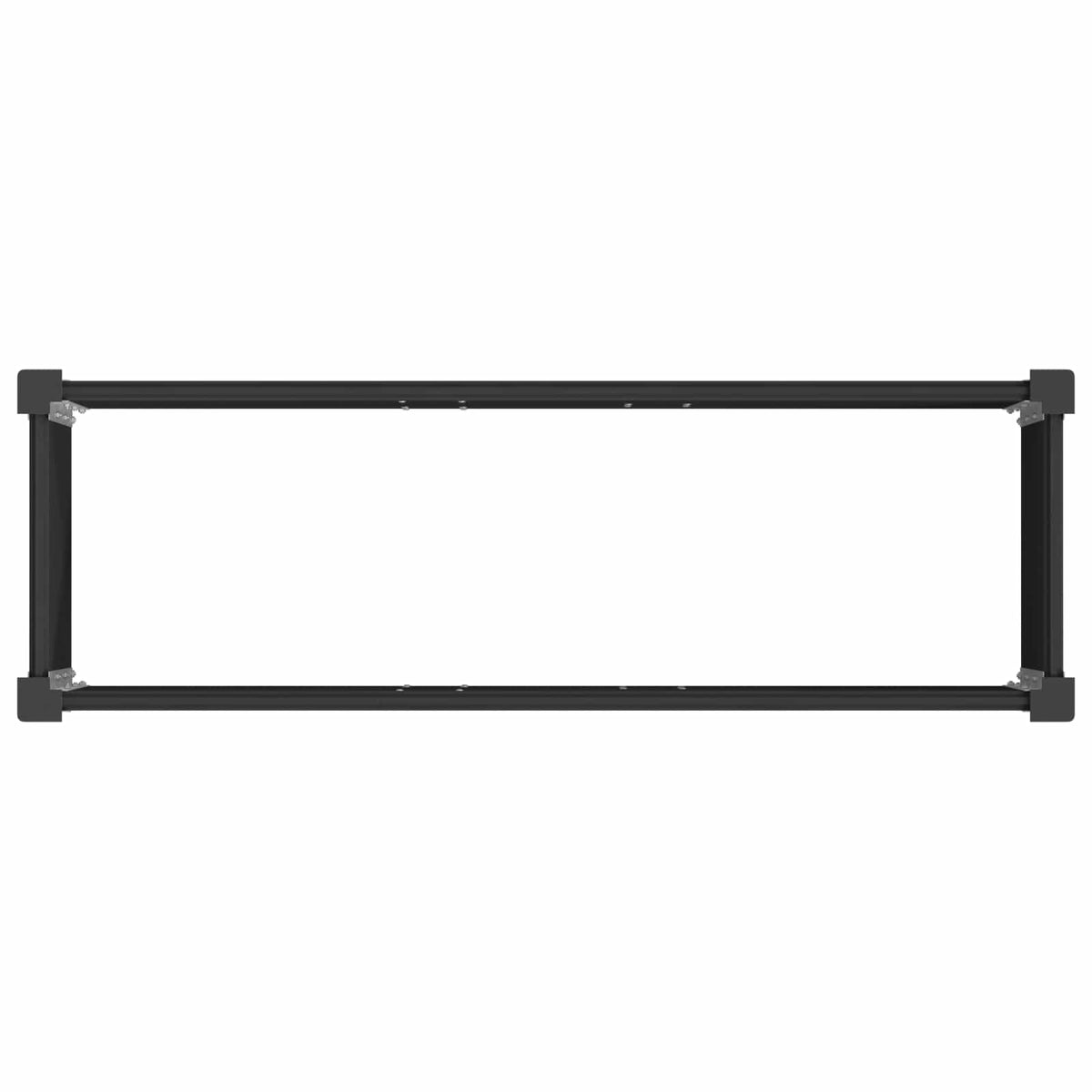 Arriate Elevado Negro 150 X 50 X 91 Cm Wpc Y Aluminio_4