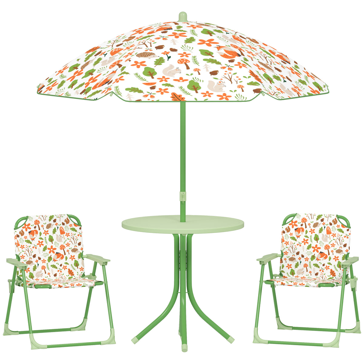 Conjunto Infantil Jardín Aiyaplay Acero, Poliéster Verde 49.5x49.5x50 Cm_0
