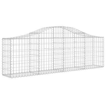 Cestas De Gaviones 9 Uds Forma De Arco Hierro 200x30x60/80 Cm_2