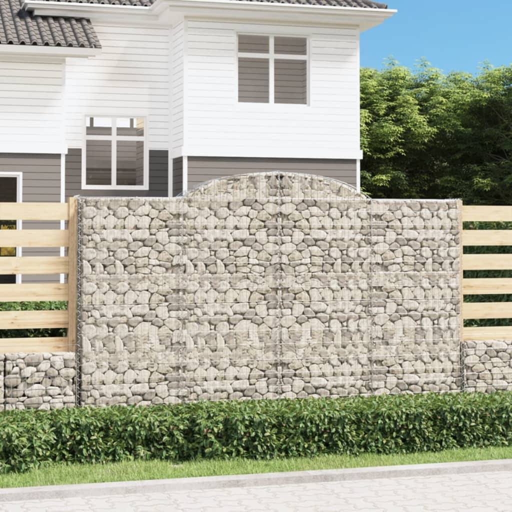 Cestas De Gaviones 4 Uds Forma De Arco Hierro 300x50x180/200 Cm_1