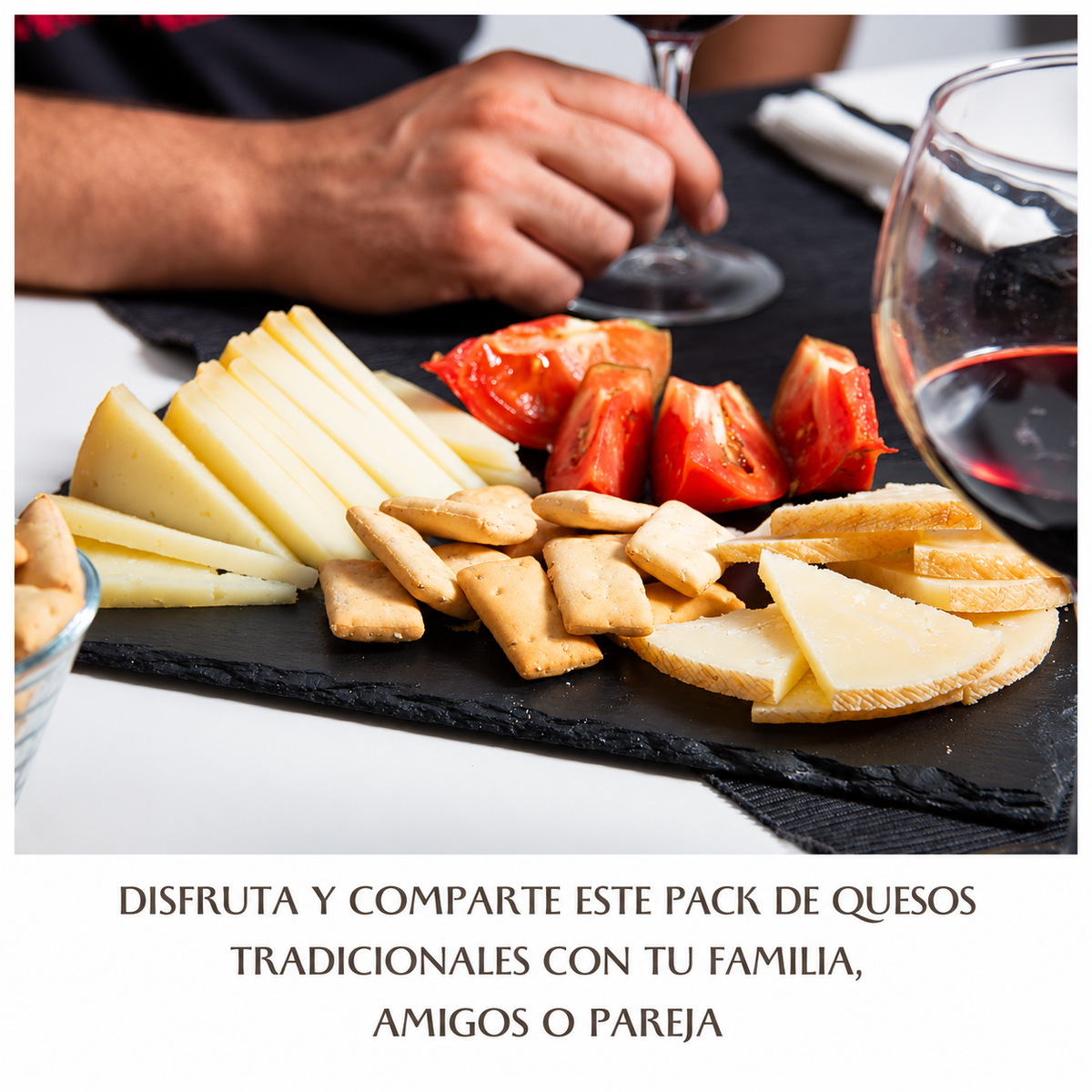 Cesta Quesos Gourmet | 6 Cuñas Queso Semicurado, Curado, Con Guindilla, Trufa, Añejo Y En Aceite De Oliva Virgen_4