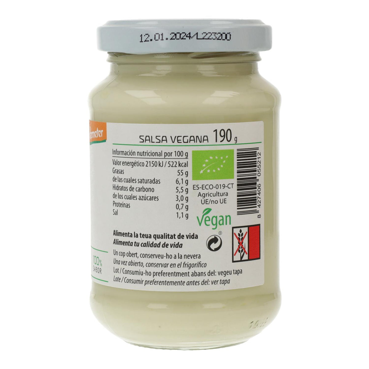Mayonesa Vegana ECO Cal Valls 190 g