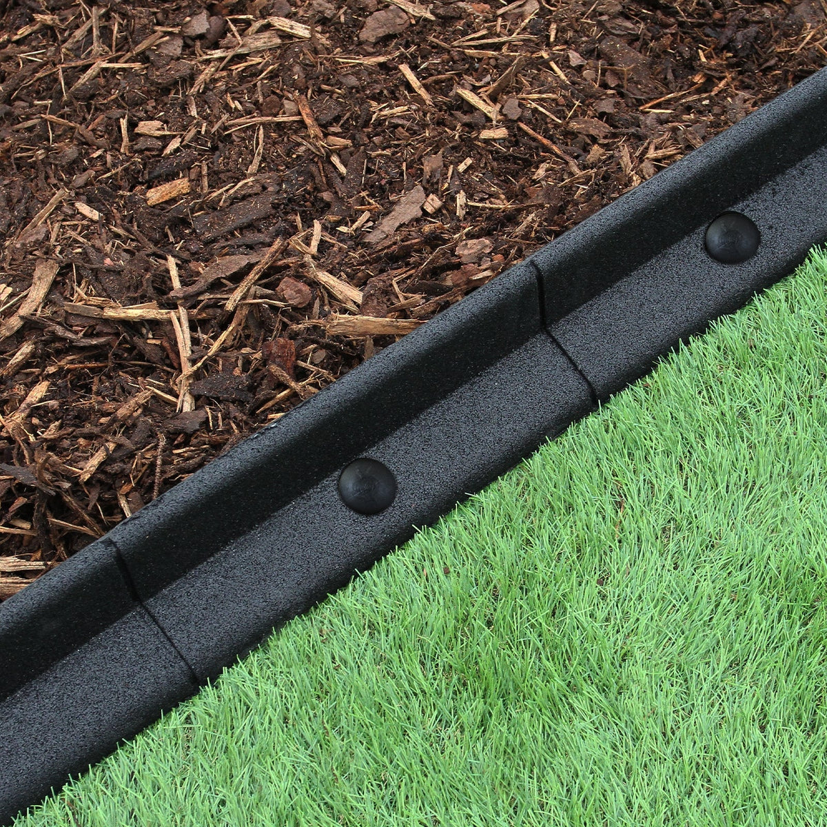 Bordes De Césped Negro Flexibles Jardín Bordes De Césped Paquete De 6 X 1.2m_2