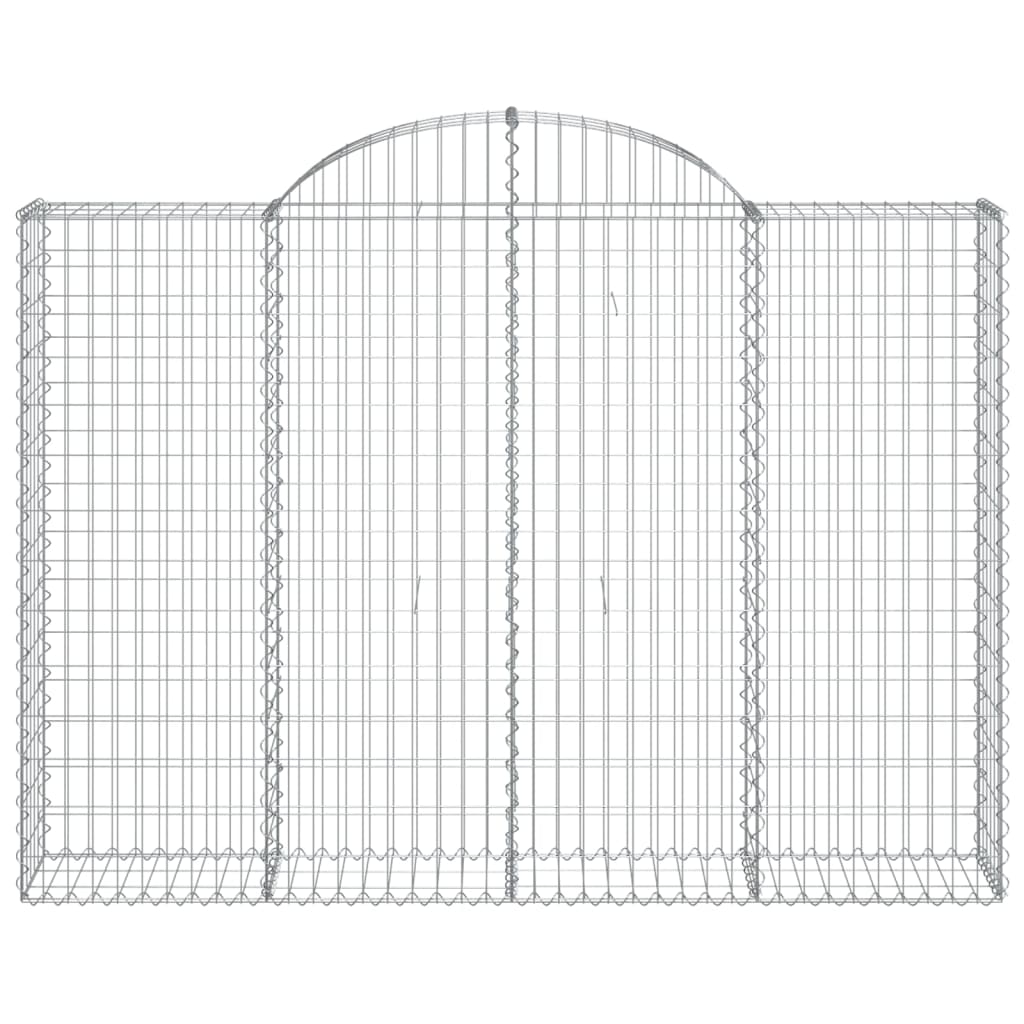 Cestas Gaviones 14 Uds Forma De Arco Hierro 200x30x140/160 Cm_3