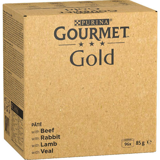 PURINA GOURMET Gold Mousse Pack Surtido 96 x 85 g Comida húmeda gato