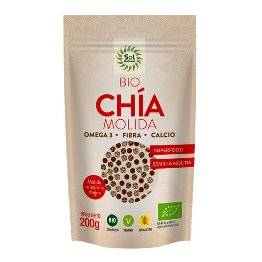Semillas de Chía Molidas Sol Natural 200g
