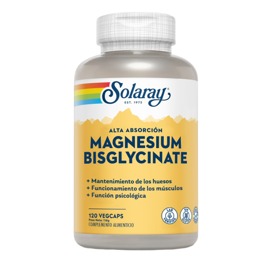 Bisglycinate Magnesio Solaray 240 VegaCaps