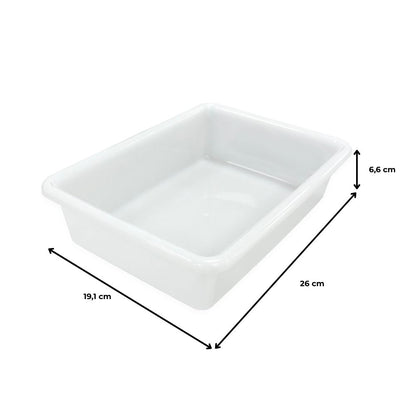 3 Bandejas Resistentes Uso Alimentario Con Tapa: 2,2l Sin Bpa (26,8 X 19,7 X 7 Cm). Cocinas, Restaurantes, Catering_3
