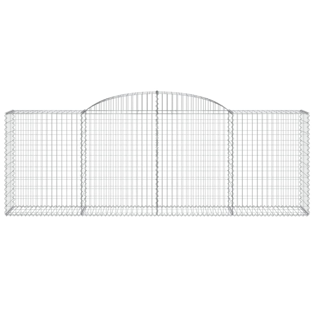 Cestas De Gaviones 6 Uds Forma De Arco Hierro 300x50x100/120 Cm_3