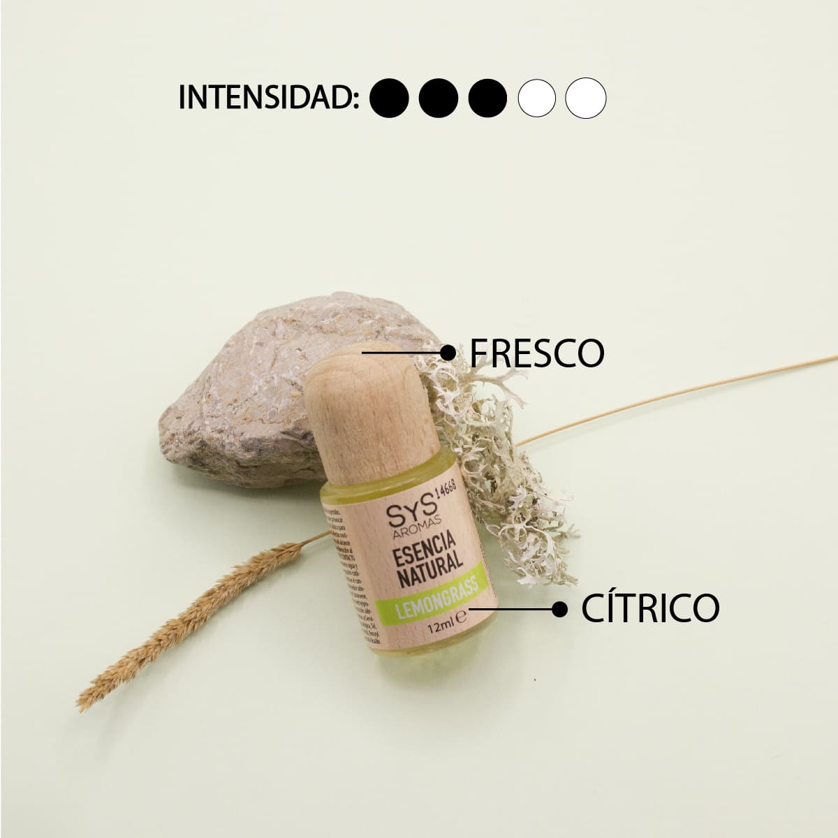 Esencia Natural Lemongrass SYS Aromas 12 ml | Aroma Cítrico y Fresco | Para Quemadores y Humidificadores_2