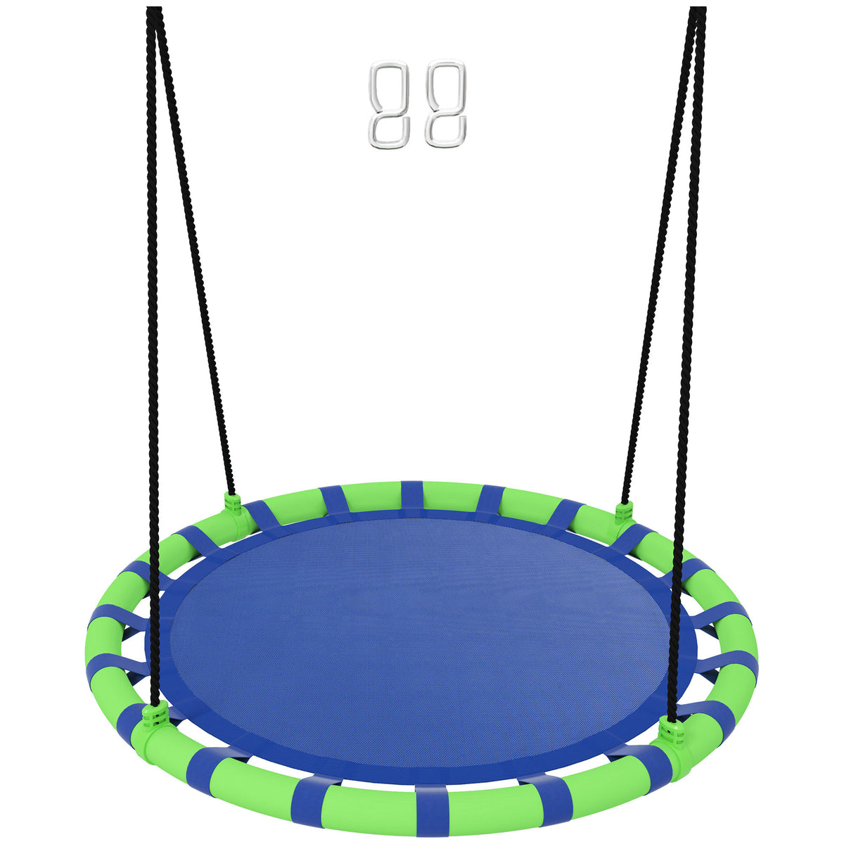 Columpio Infantil Aiyaplay Textilene, Metal Azul 100x100x180 Cm_0