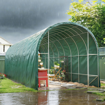 Lona Impermeable Exterior Outsunny Pe Verde 800x600 Cm_1