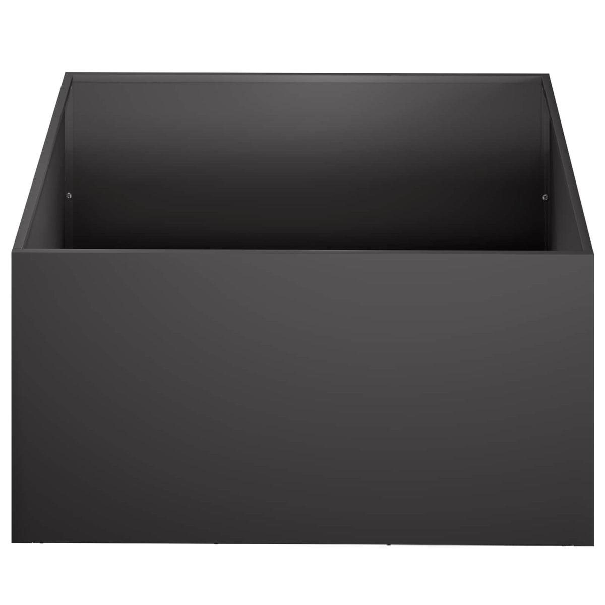 Macetero De Jardín Negro 60 X 60 X 30 Cm Acero Laminado En Frío_2