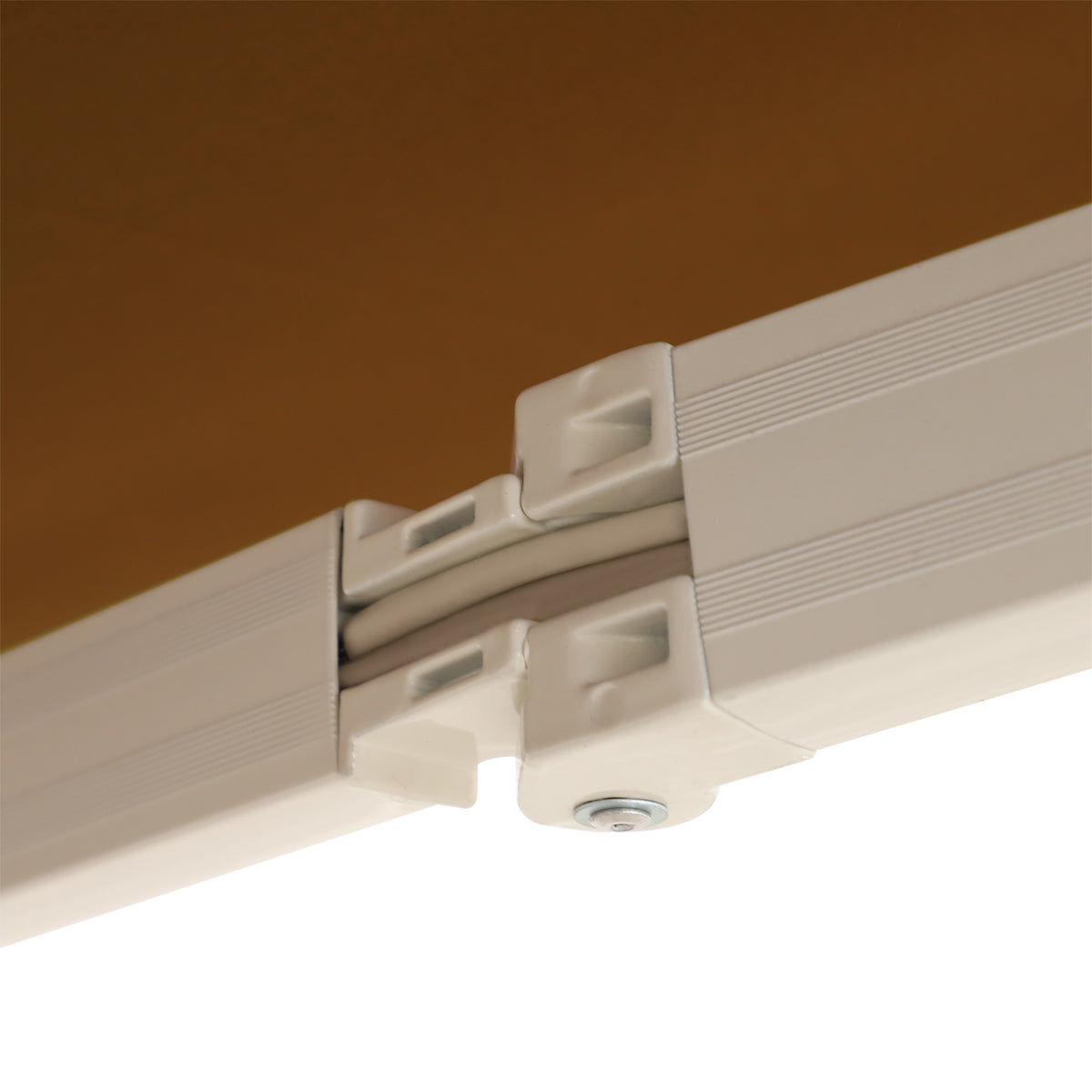Toldo Manual Retráctil Outsunny Poliéster, Aluminio Café 295x245x151.5 Cm_3