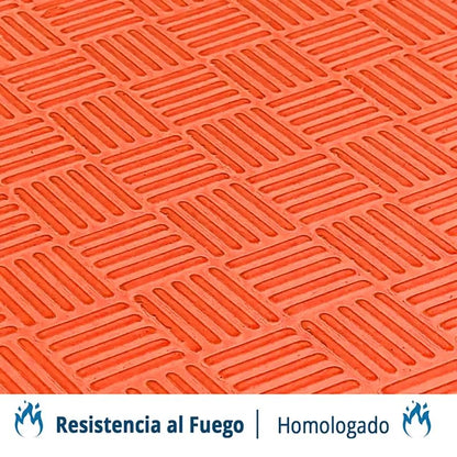 Tatami Puzzle EVA para suelo infantil 1x1m x20mm Naranja - Lila 1 Unidad_2