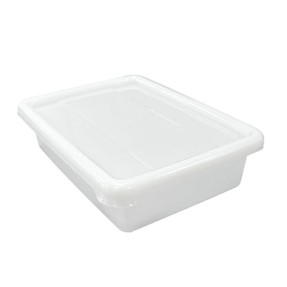 3 Bandejas Resistentes Uso Alimentario Con Tapa: 2,2l Sin Bpa (26,8 X 19,7 X 7 Cm). Cocinas, Restaurantes, Catering_0