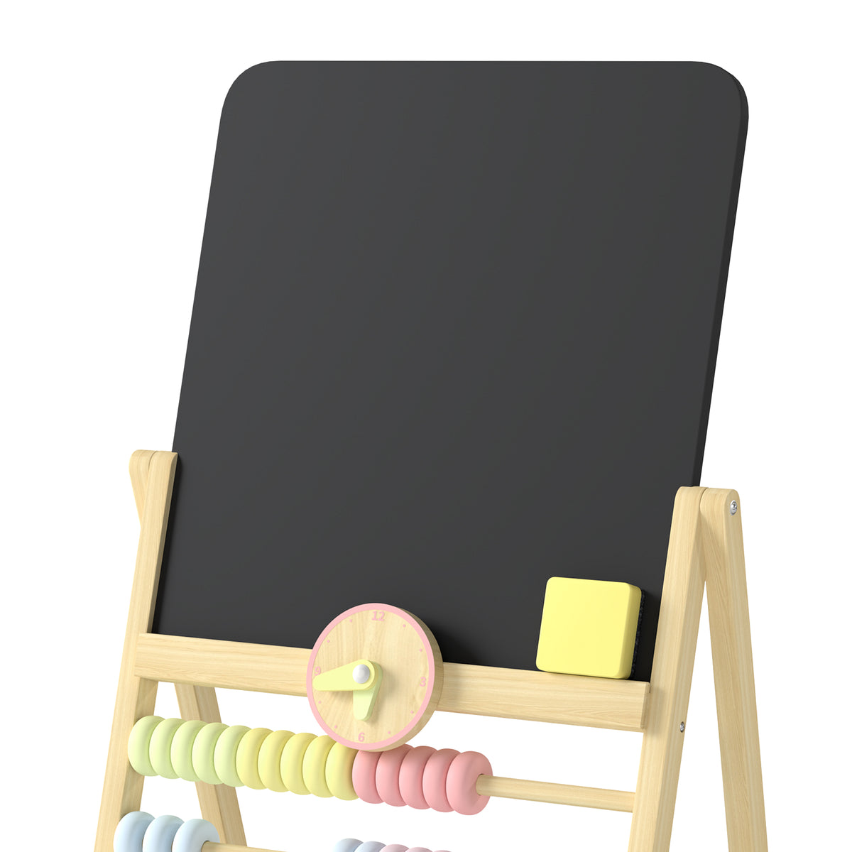 Caballete Infantil Aiyaplay Madera De Pino, Madera De Haya Madera Natural 38x26x66 Cm_4