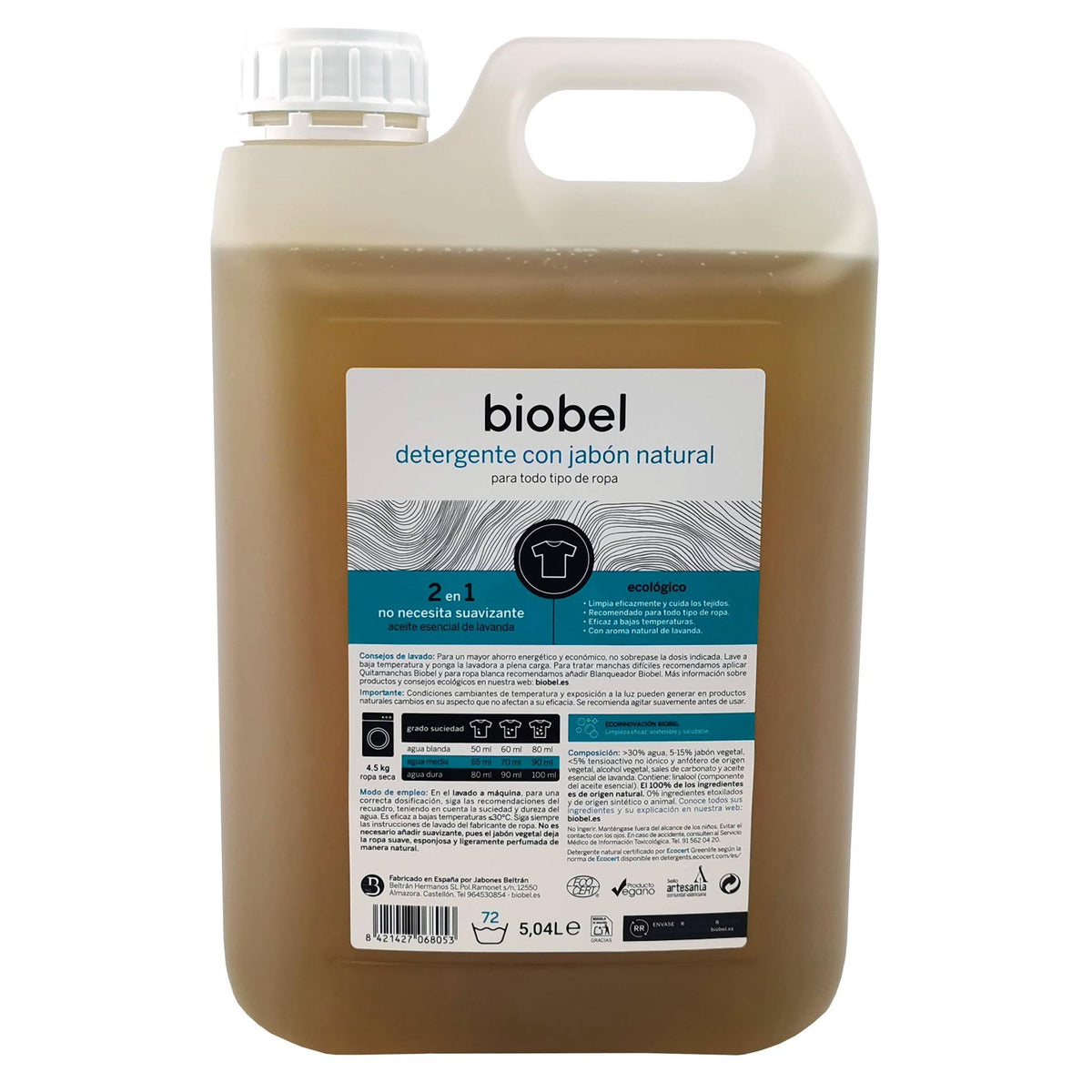 Detergente líquido BioBel 5 L