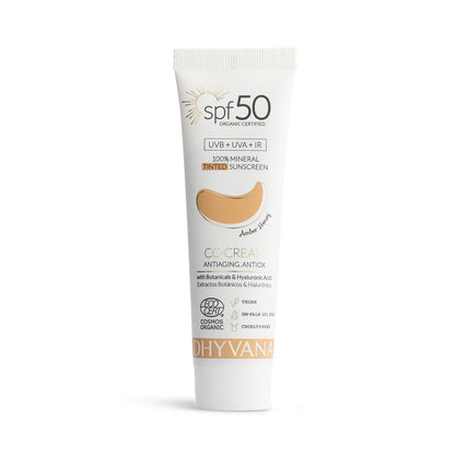 Solar SPF50 ECO Color con ácido hialurónico Dhyanva 50ml