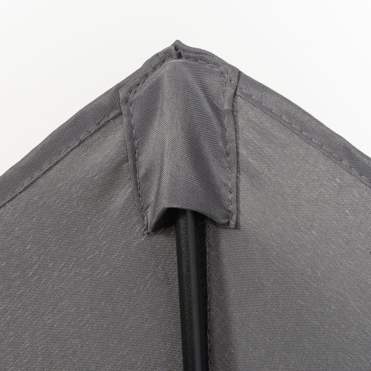 Sombrilla De Jardín Outsunny Metal, Poliéster Gris Oscuro 196x196x204 Cm_3