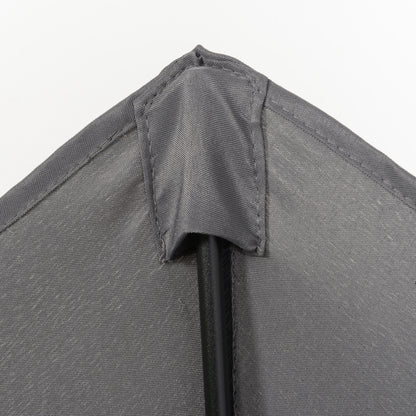 Sombrilla De Jardín Outsunny Metal, Poliéster Gris Oscuro 196x196x204 Cm_3