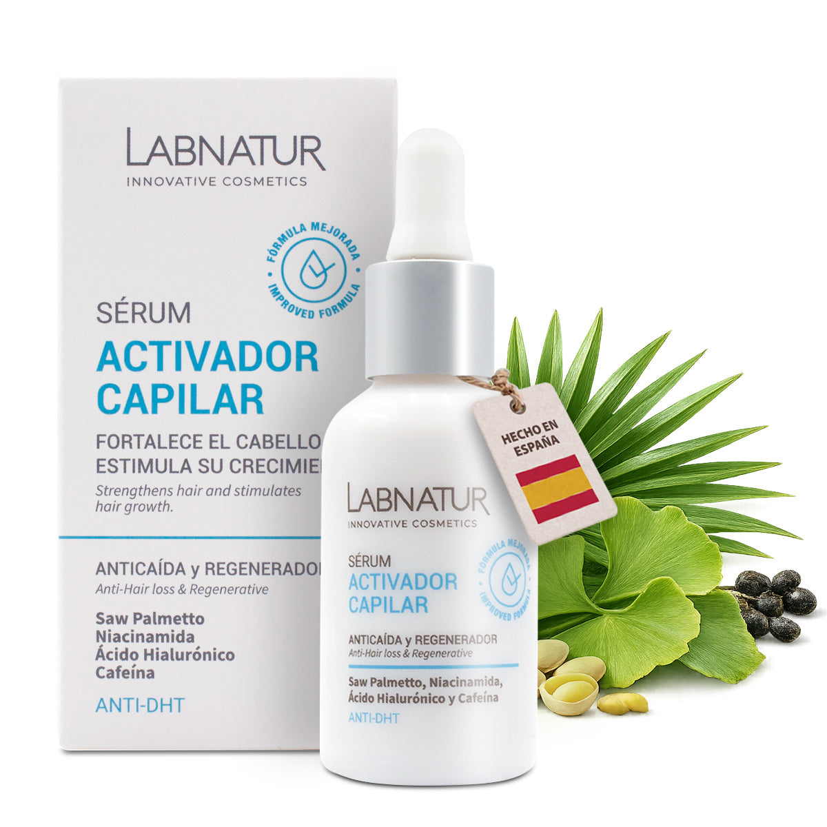 Sérum Activador Capilar Anticaída Labnatur 30 ml | Saw Palmetto | Fortalece, Aporta Densidad y Volumen | Vegano_0