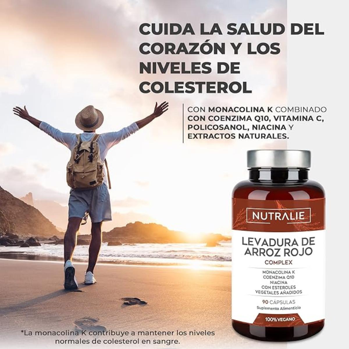 Nutralie Levadura de Arroz Rojo con 2,9mg Monacolina y Q10 90 Cápsulas