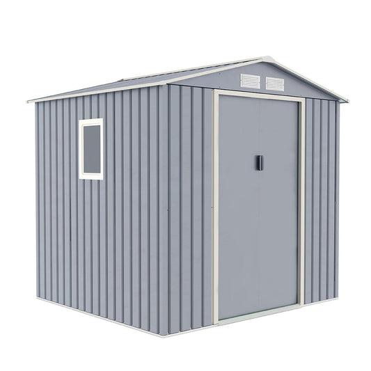 Caseta Metálica High Door Menorca Gris - Amplía Tu Espacio - 2,14x2,045x1,94 M - Multicolor_0