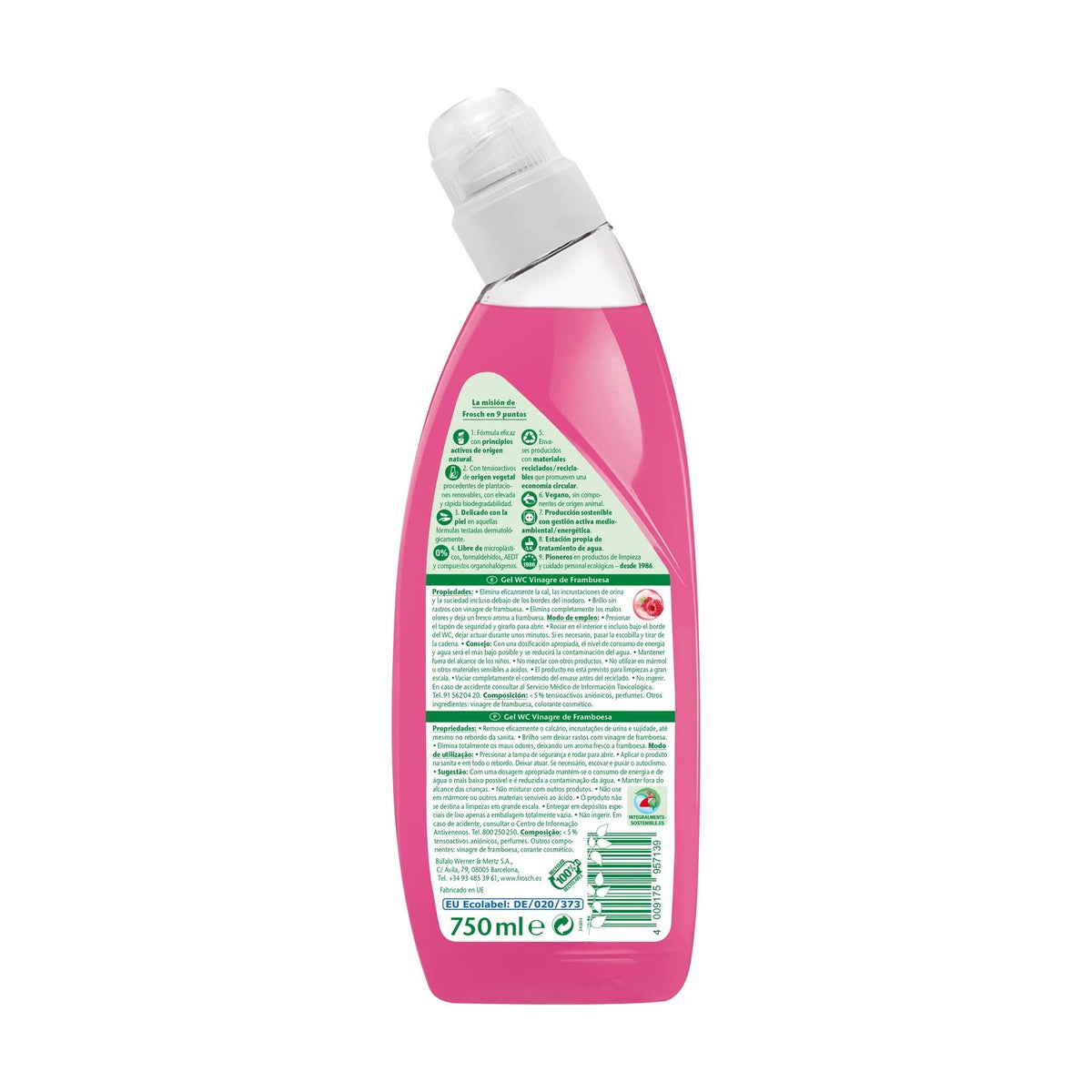 Gel Wc Vinagre Frambuesa Frosch 750Ml