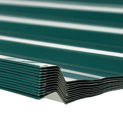 Paneles Acero Galvanizado Outsunny Acero Galvanizado Verde 129x45 Cm_4