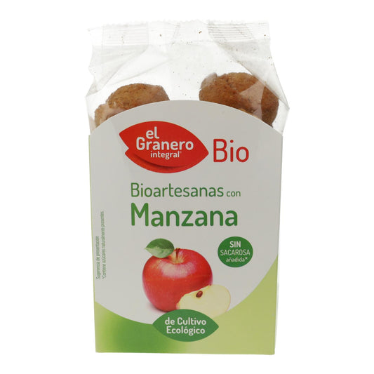 Galletas Artesanas con Manzana Bio El Granero, 250 g