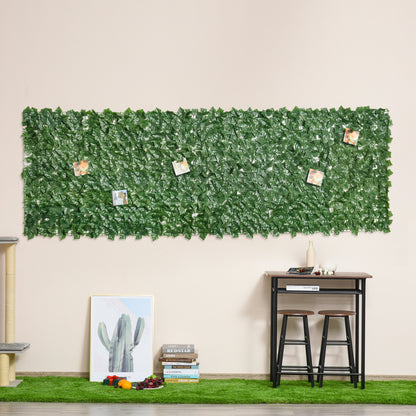 Seto Artificial En Rollo Balcón Valla Jardín Outsunny 3x1 M Verde_1
