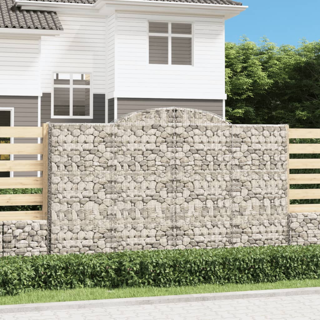 Cestas De Gaviones 13 Uds Forma De Arco Hierro 300x50x180/200cm_1