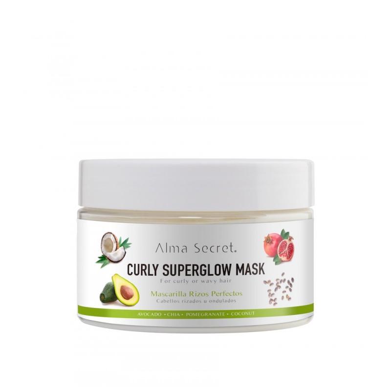 Mascarilla Curly Superglow ( Cabellos Rizados u Ondulados) Alma Secret 250 ml