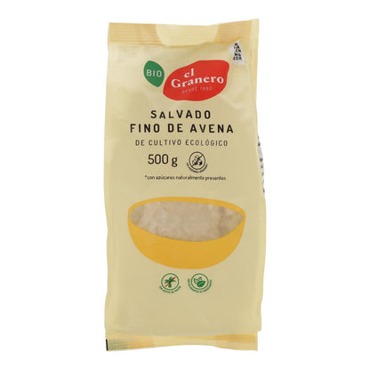 Salvado de Avena Fino Bio El Granero, 500 Gr