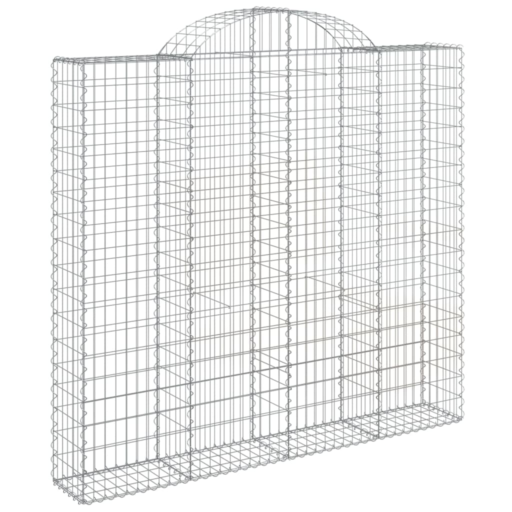 Cestas De Gaviones 5 Uds Forma De Arco Hierro 200x30x180/200 Cm_2