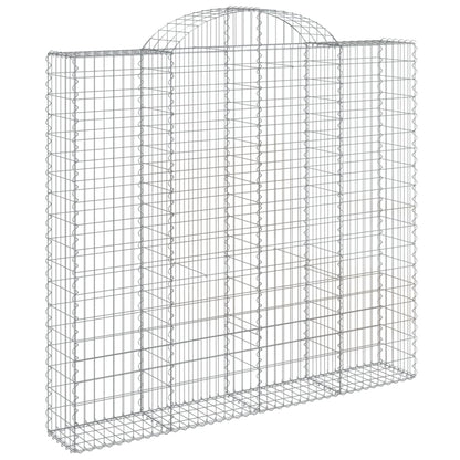 Cestas De Gaviones 2 Uds Forma De Arco Hierro 200x30x180/200 Cm_2
