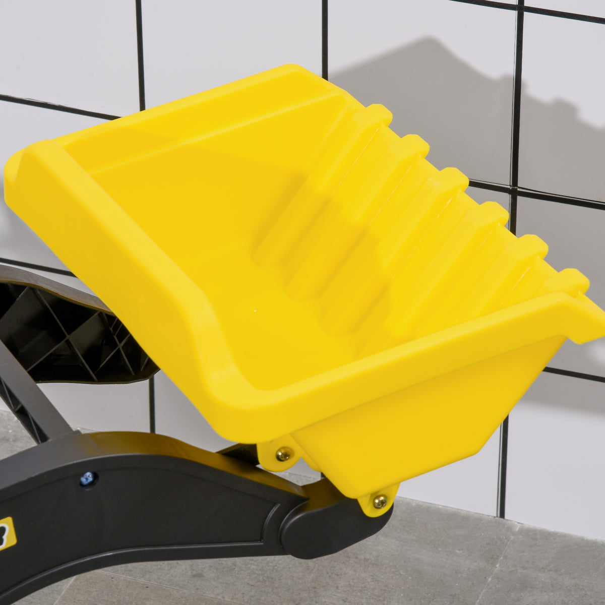 Tractor Infantil Homcom Pp, Pvc, Metal Amarillo 114x41x52 Cm_4