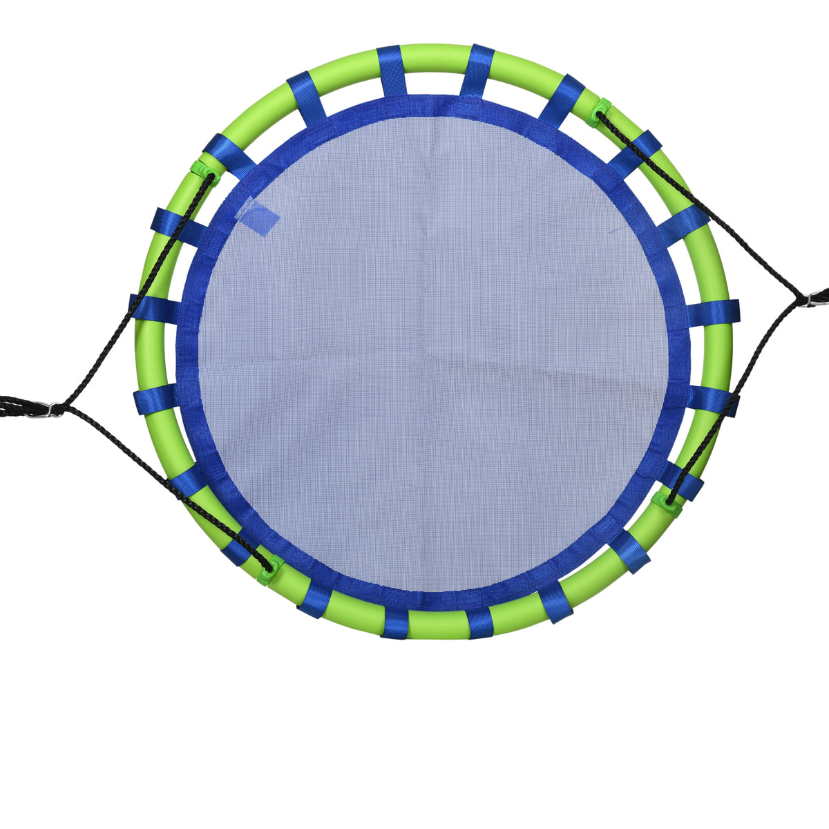 Columpio Infantil Nido Con Altura Ajustable Outsunny Ø100x180 Cm Azul_3